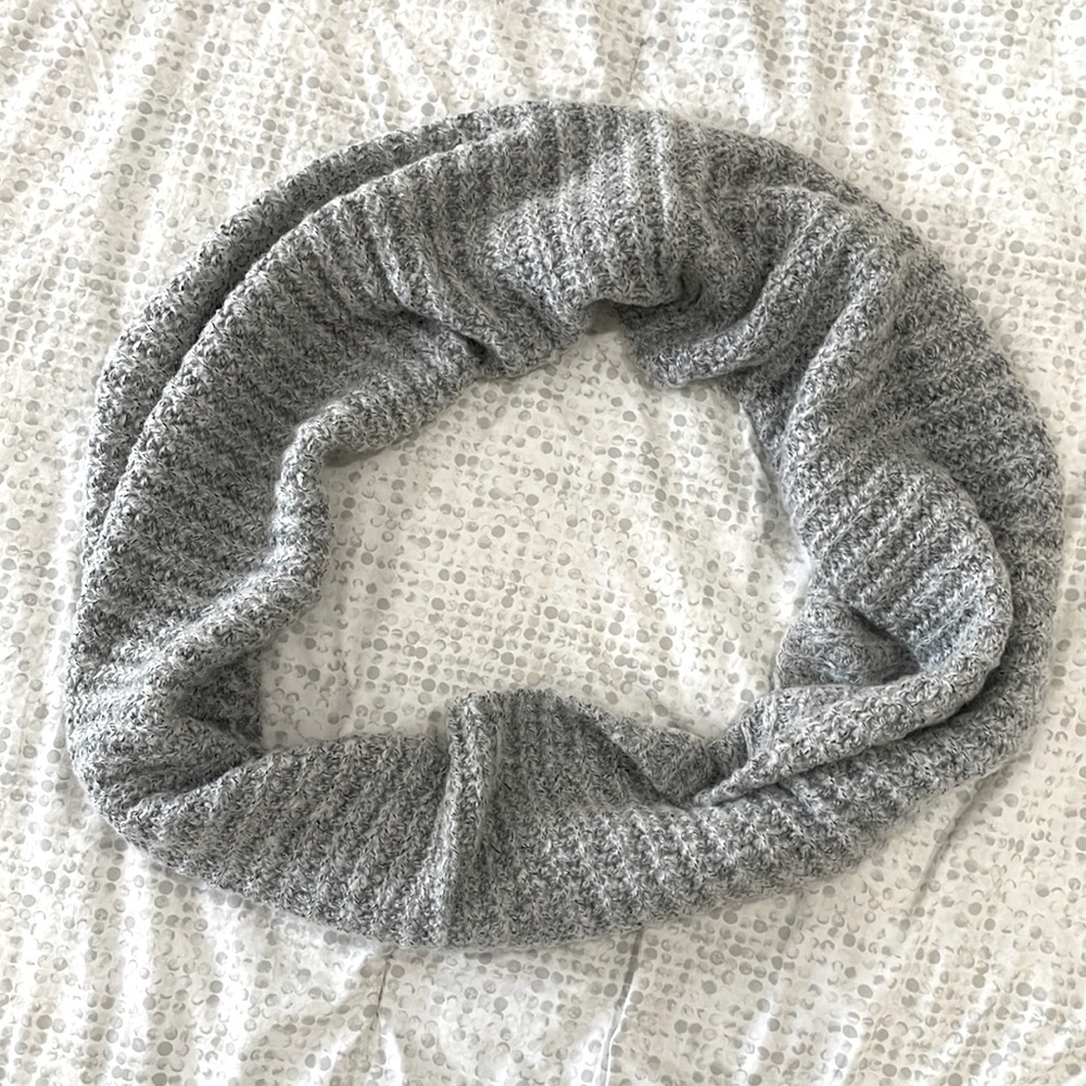 Grey Call it Spring cowl neck scarf. One size